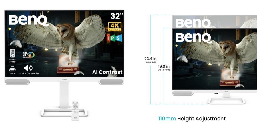BenQ EW3290U 31.5_ 4K UHD Entertainment Monitor