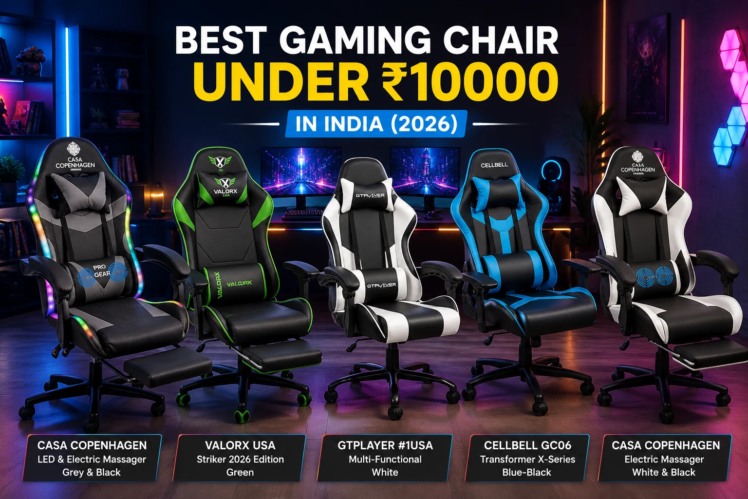 Best Gaming Chairs Under 10000 in India