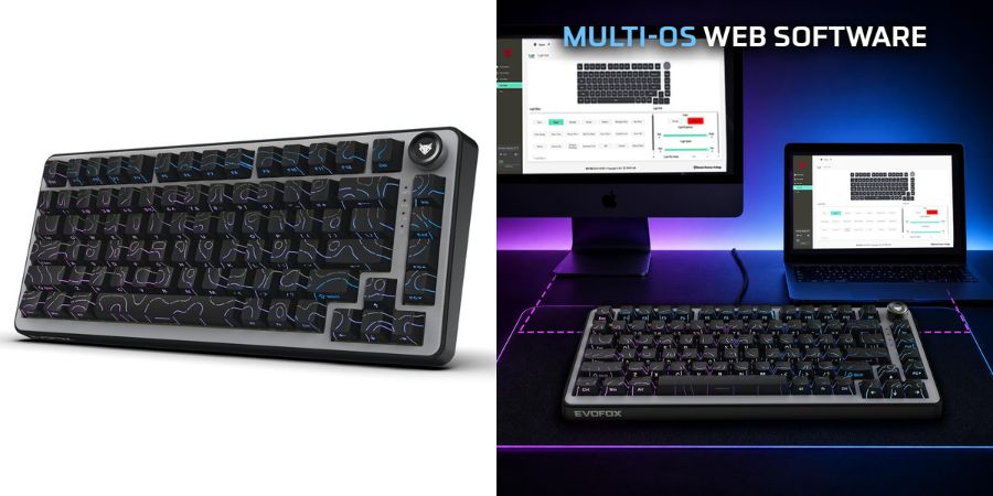 EvoFox Ronin X75 Plus Wireless Mechanical Keyboard